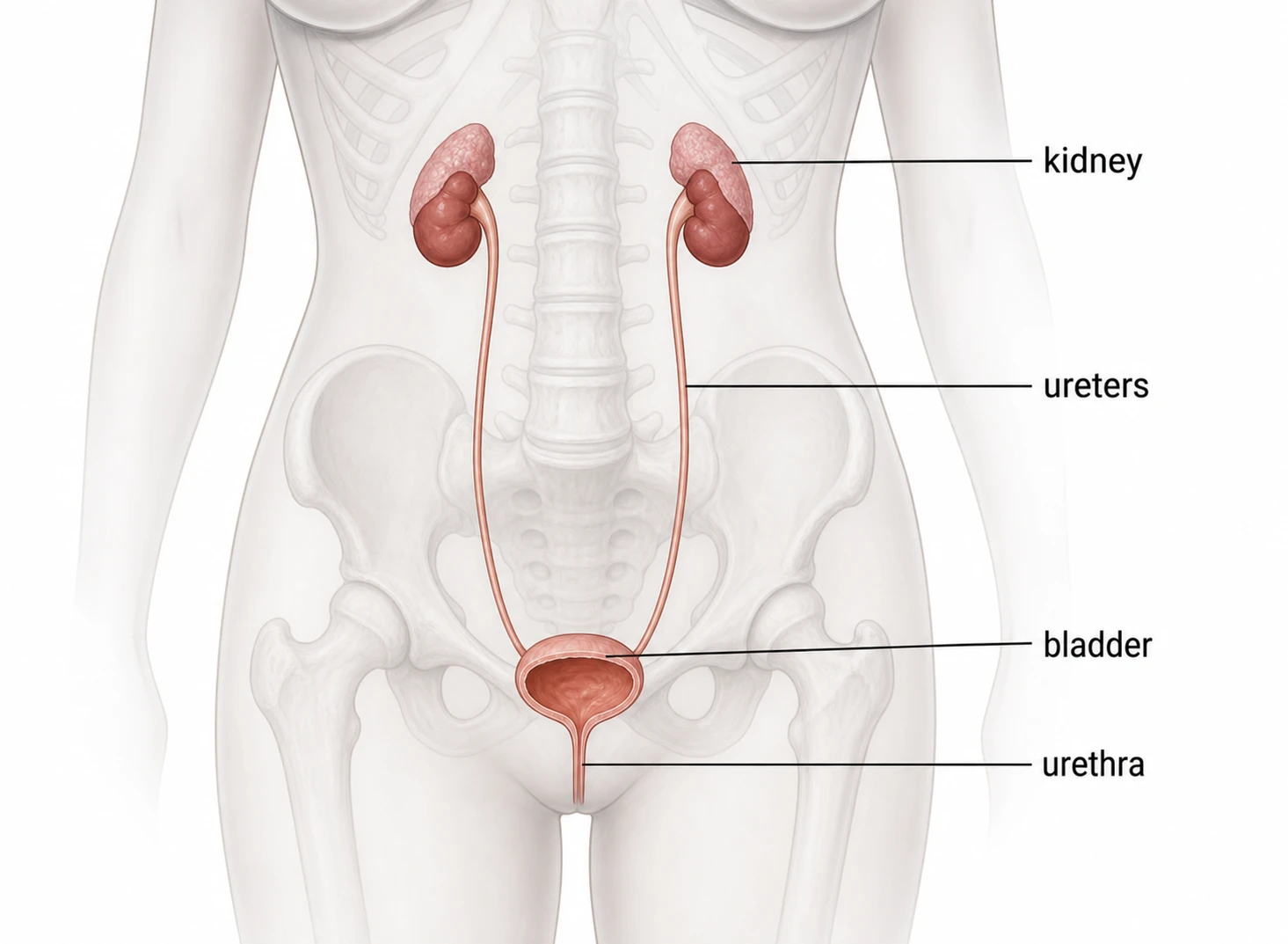 Female urinary tract anatomy